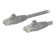 StarTech.com 75ft CAT6 Ethernet Cable, 10 Gigabit Snagless RJ45 650MHz 100W PoE Patch Cord, CAT 6 10GbE UTP Network Cable w/Strain Relief, Gray, Fluke Tested/Wiring is UL Certified/TIA Category 6 - 24AWG (N6PATCH75GR) - Koblingskabel - RJ-45 (hann) til RJ-45 (hann) - 22.9 m - UTP - CAT 6 - uten hindringer - gr&#229;