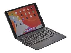 XCEED CoverKey 2.0 - Tastatur og folioveske tr&#229;dl&#248;s - svart - for Apple 10.2-inch iPad (7. generasjon, 8. generasjon, 9. generasjon)