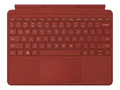 Microsoft Surface Go Type Cover - Tastatur med styrepute, akselerometer - bakbelysning - Nordisk - valmuer&#248;d - kommersiell - for Surface Go, Go 2, Go 3