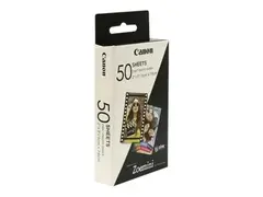 Canon ZINK - Selv-adhesiv - 50 x 76 mm 50 ark fotopapir for Canon Zoemini; ivy CLIQ+2, CLIQ2; Zoemini C, S, S2