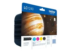 Brother LC1240 Value Pack - 4-pack svart, gul, cyan, magenta - original - blister - blekkpatron - for Brother DCP-J525, J725, J925, MFC-J430, J5910, J625, J6510, J6710, J6910, J825