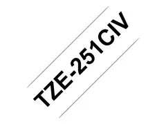 Brother TZe-231CIV - Svart p&#229; hvitt Rull (1,2 cm x 8 m) 1 kassett(er) laminert teip - for P-Touch PT-1090, 1290, 1830, 2030, 2100, 2430, 2700, 2730, 7500, 7600, 9700, 9800, P300
