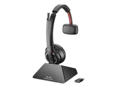 Poly Savi 8210 UC - Microsoft - hodesett on-ear - DECT 6.0 - tr&#229;dl&#248;s - Certified for Microsoft Teams