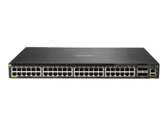 HPE Aruba 6300M - Switch - L3 - Styrt 48 x 10/100/1000 (PoE+) + 4 x 1 Gigabit / 10 Gigabit / 25 Gigabit / 50 Gigabit SFP56 (opplink / stabling) - front og side til bakside - rackmonterbar - PoE+ (1440 W)