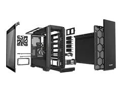 be quiet! Silent Base 601 Window Tower - utvidet ATX (E-ATX) - sidepanel med vindu - ingen str&#248;mforsyning (ATX / PS/2) - svart - USB/lyd