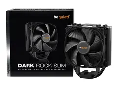 be quiet! Dark Rock Slim - Prosessorkj&#248;ler (for: LGA1155, LGA1150, LGA1151, LGA2011-3 (Square ILM), AM4, LGA2066, LGA1200, LGA1700) - kobber - 120 mm - svart