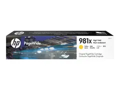 HP 981X - 116 ml - H&#248;y ytelse - gul - original PageWide - blekkpatron - for PageWide Enterprise Color MFP 586; PageWide Managed Color E55650