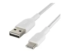 Belkin BOOST CHARGE - USB-kabel 24 pin USB-C (hann) til USB (hann) - 2 m - hvit