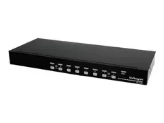 StarTech.com 8 Port 1U Rackmount DVI USB KVM Switch USB DVI KVM Switch - DVI KVM Switch - USB KVM Switch (SV831DVIU) - KVM-svitsj - 8 x KVM port(s) - 1 lokalbruker - rackmonterbar - for P/N: RK12OD2, RK2537BKM, RK3236BKF, RK4236BKB, RK4242BK24, RK4242BK30, RKQMCAB12V2