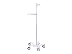 Ergotron StyleView Pole Cart - Vogn for LCD-display / nettbrett - sterkt hvitt - skjermst&#248;rrelse: inntil 24&quot;