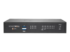 SonicWall TZ270 - Essential Edition sikkerhetsapparat - 1GbE - SonicWALL Secure Upgrade Plus Program (3-&#229;rsalternativ) - skrivebord