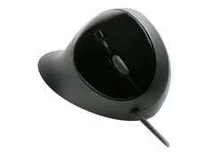 Kensington Pro Fit Ergo - Mus - ergonomisk 5 knapper - kablet - USB - svart - l&#248;svekt