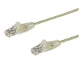 STARTECH.COM 2 m CAT6 Cable - Slim CAT Patch Cord - Grey- Snagless RJ45 Connect