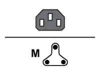 IBM - Str&#248;mkabel - SABS 164-1 (hann) til IEC 60320 C13 AC 230 V - 4.3 m - S&#248;r -frika - for ThinkSystem DE4000H Hybrid