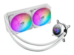 ASUS ROG STRIX LC 240 RGB - White Edition v&#230;skekj&#248;lesystem for prosessor - (for: LGA1156, LGA1366, LGA1155, LGA2011, LGA1150, LGA2011-3, LGA1151, AM4, LGA2066, TR4, LGA1200) - aluminium med kobberbasis - 120 mm