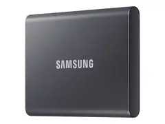 Samsung T7 MU-PC1T0T - SSD - kryptert - 1 TB ekstern (b&#230;rbar) - USB 3.2 Gen 2 (USB-C kontakt) - 256-bit AES - titangr&#229;
