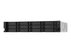 QNAP TS-1273AU-RP - NAS-server - 12 br&#248;nner kan monteres i rack - SATA 6Gb/s - RAID RAID 0, 1, 5, 6, 10, JBOD, 5 hot spare, 6 hot spare, 10 hot spare - RAM 8 GB - Gigabit Ethernet / 2.5 Gigabit Ethernet - iSCSI st&#248;tte - 2U