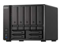 QNAP TS-H973AX-32G - NAS-server - 9 br&#248;nner SATA 6Gb/s - RAID RAID 0, 1, 5, 6, 10, 50, JBOD, 60, RAID TP - RAM 32 GB - 2.5 Gigabit Ethernet / 10 Gigabit Ethernet - iSCSI st&#248;tte