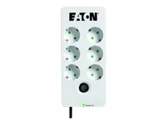 Eaton Protection Box 6 DIN - Overspenningsavleder AC 220-250 V - 2500 watt - utgangskontakter: 6 - hvit