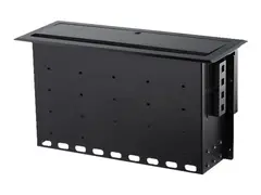 StarTech.com Dual-Module Conference Table Connectivity Box-Customizable Monteringsplate - svart