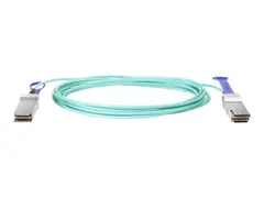 HPE Active Optical Cable - Direkte 100GBase-koblingskabel QSFP28 til QSFP28 - 5 m - fiberoptisk - aktiv - for HPE SN2410, SN3700, SN3700cM 100, SN3800M 100, SN4600, SN4600cM 100; M-Series SN3800