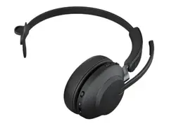 Jabra Evolve2 65 UC Mono - Hodesett on-ear - konvertibel - Bluetooth - tr&#229;dl&#248;s - USB-A - lydisolerende - svart