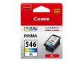 Canon CL-546XL - 13 ml - H&#248;y ytelse - farge (cyan, magenta, gul) original - blekkpatron - for PIXMA TR4551, TR4650, TR4651, TS3350, TS3351, TS3352, TS3355, TS3450, TS3451, TS3452