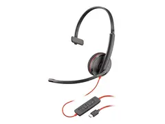 Poly Blackwire C3210 - 3200 Series hodesett - on-ear - kablet - USB-C