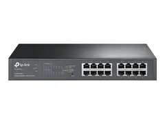 TP-Link TL-SG1016PE - Switch - smart 8 x 10/100/1000 (PoE+) + 8 x 10/100/1000 - stasjon&#230;r, rackmonterbar - PoE+ (110 W)