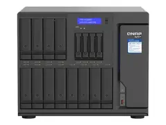 QNAP TVS-H1688X - NAS-server - 16 br&#248;nner SATA 6Gb/s - RAID RAID 0, 1, 5, 6, 10, 50, JBOD, 5 hot spare, 6 hot spare, 60, 10 hot spare, RAID TP - RAM 32 GB - Gigabit Ethernet / 2.5 Gigabit Ethernet / 10 Gigabit Ethernet - iSCSI st&#248;tte