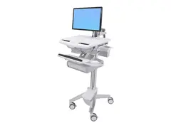 Ergotron StyleView Cart with LCD Arm, 2 Drawers Vogn - for LCD-skjerm / PC-utstyr - plastikk, aluminium, forsinket st&#229;l - skjermst&#248;rrelse: inntil 24&quot;