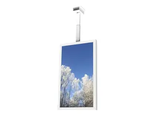 HI-ND Ceiling Casing 55&quot; - Monteringssett (hylster) portrett - for digitalsignerings-LCD-panel - hvit, RAL 9003 - skjermst&#248;rrelse: 55&quot; - takmonterbar - for LG 55XS2E-B, 55XS4J-B