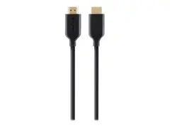 Belkin High Speed HDMI Cable with Ethernet HDMI-kabel med Ethernet - HDMI hann til HDMI hann - 1 m - 4K-st&#248;tte