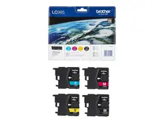 Brother LC985VALBP - 4-pack - svart, gul, cyan, magenta original - blister - blekkpatron - for Brother DCP-J125, DCP-J140, DCP-J315, DCP-J515, MFC-J220, MFC-J265, MFC-J410, MFC-J415