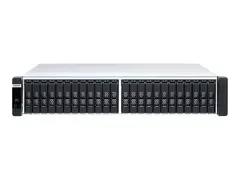 QNAP ES2486dc - NAS-server - 24 br&#248;nner kan monteres i rack - SAS 12Gb/s - RAID RAID 0, 1, 5, 6, 10, 50, JBOD, 60, RAID TP - RAM 128 GB - Gigabit Ethernet / 10 Gigabit Ethernet - iSCSI st&#248;tte - 2U