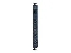 APC Easy Basic Rack PDU EPDU1016B Str&#248;mfordelerenhet (kan monteres i rack) - AC 200/208/230 V - 3680 VA - inngang: IEC 60320 C20 - utgangskontakter: 8 (power IEC 60320 C13) - 1U - 2.5 m kabel - svart - for P/N: AR106V, SCL400RMJ1U, SCL500RMI1UC, SCL500RMI1UNC, SMTL1000RMI2UC, SMTL750RMI2UC