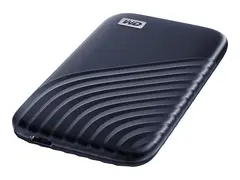 WD My Passport SSD WDBAGF0020BBL SSD - kryptert - 2 TB - ekstern (b&#230;rbar) - USB 3.2 Gen 2 (USB-C kontakt) - 256-bit AES - midnattsbl&#229;