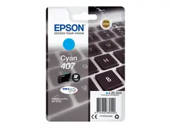 Epson 407 - 20.3 ml - L-st&#248;rrelse - cyan original - blekkpatron - for WorkForce Pro WF-4745, WF-4745DTWF