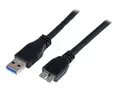 StarTech.com 1m 3 ft Certified SuperSpeed USB 3.0 A to Micro B Cable Cord USB 3 Micro B Cable - 1x USB A (M), 1x USB Micro B (M) - Black (USB3CAUB1M) - USB-kabel - Micro-USB Type B (hann) til USB-type A (hann) - USB 3.0 - 1 m - svart - for P/N: DKT30CVAGPD, HB30A4AIB, HB30AM4AB, HB31C2A2CME, HB31C3A1CME, ST7C51224, ST7C51224EU