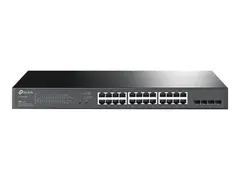 TP-Link JetStream TL-SG2428P - Switch smart - 24 x 10/100/1000 (PoE+) + 4 x SFP - rackmonterbar - PoE+ (250 W)