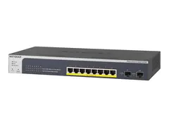 NETGEAR Smart GS510TPP - Switch L3 Lite - smart - 8 x 10/100/1000 (PoE+) + 2 x SFP - stasjon&#230;r, rackmonterbar - PoE+ (190 W)