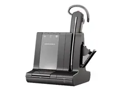 Poly Savi 8200 Office W8245-M - Microsoft hodesett - i &#248;ret - konvertibel - Bluetooth - tr&#229;dl&#248;s - Certified for Microsoft Teams