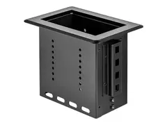 StarTech.com Single-Module Conference Table Connectivity Box-Customizable Monteringsplate - svart