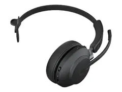 Jabra Evolve2 65 MS Mono - Hodesett - on-ear konvertibel - Bluetooth - tr&#229;dl&#248;s - USB-C - lydisolerende - svart - Certified for Microsoft Teams