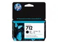 HP 712 - 38 ml - svart - original DesignJet - blekkpatron - for DesignJet Studio, T210, T230, T250, T630, T650