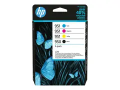 HP 950/951 - 4-pack - svart, gul, cyan, magenta original - blekkpatron - for Officejet Pro 251dw, 276dw, 8100, 8600, 8610, 8620, 8630