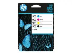 HP 903 - 4-pack - svart, gul, cyan, magenta original - blekkpatron - for Officejet 69XX; Officejet Pro 69XX