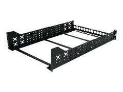 StarTech.com 3U Universal Server Rack Rails TAA Compliant Fixed Mounting Rails - 19&quot; Adjustable Depth Rack Mount Rails (UNIRAILS3U) - Rackskinne - svart - 3U - 19&quot; - for P/N: RK1233BKM, RK2433BKM, RK2537BKM, RK3236BKF, RK4236BKB, RK4242BK24, RK4242BK30