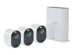 Arlo Ultra 2 Security System - Portinngang + kamera(er) tr&#229;dl&#248;s (802.11b, 802.11g, 802.11n, 802.11ac, Bluetooth 4.2 LE) - 3 kamera(er) - hvit