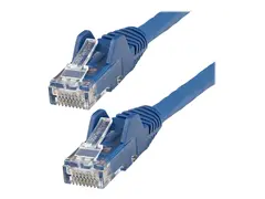 StarTech.com 50cm LSZH CAT6 Ethernet Cable, 10 Gigabit Snagless RJ45 100W PoE Network Patch Cord with Strain Relief, CAT 6 10GbE UTP, Blue, Individually Tested/ETL, Low Smoke Zero Halogen Category 6 - 24AWG (N6LPATCH50CMBL) - Koblingskabel - RJ-45 (hann) til RJ-45 (hann) - 50 cm - 6 mm - UTP - CAT 6 - uten hindringer - bl&#229;